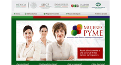 Desktop Screenshot of empresarias.inmujeres.gob.mx